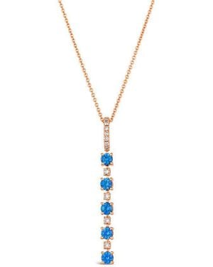 Le Vian Ladies Chandliers Pendant Necklace Set - Metallic