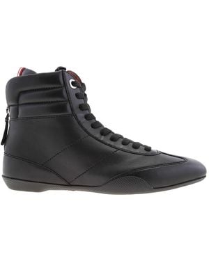 Bally Asha Leather High-Top Trainers, Brand Size 35. Us - Brown