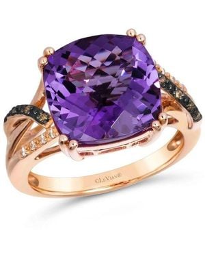 Le Vian Ladies Semi Precious Ring Featuring 6 1/4 Cts. Grape Amethyst Set - Purple