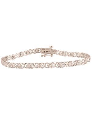 Brilliant Diamond Sterling 0.25 Cttw Lab Grown Diamond Tennis Bracelet For - Metallic