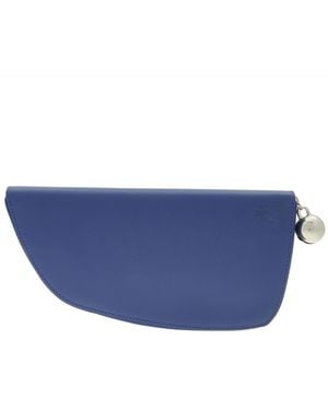 Burberry Large Shield Bell Charm Zip Wallet - Blue