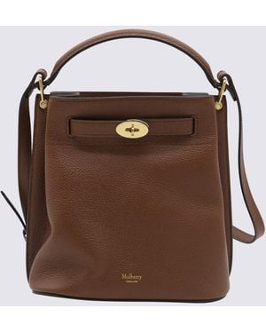 Mulberry Leather Satchel - Brown