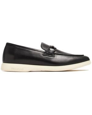 Ferragamo Cosimo Gancini Ornament Loafers - Black