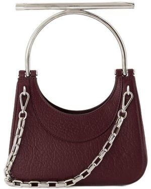 McQueen Mini Cross Bar Shoulder Bag - Purple