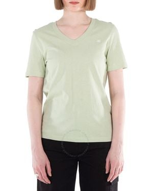 Calvin Klein Embro Badge Cotton T-Shirt - Green