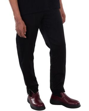 Burberry Two-Tone Tapered Pants, Brand Size 46 (Waist - Black