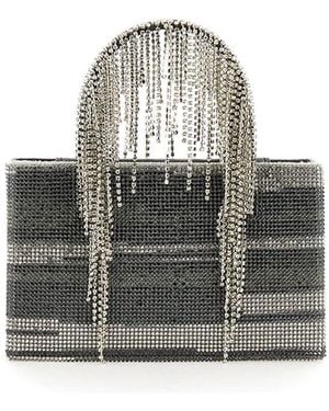 Kara Bag With Crystals - Grey