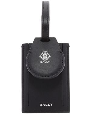 Bally X Adrien Brody Leather Luggage Tag - Black