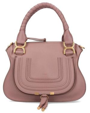 Chloé Mercie Shoulder Bag - Pink