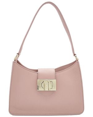 Furla 1927 S Leather Shoulder Bag - Pink