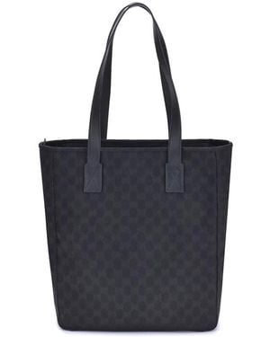Gucci Gg Fabric Tote Bag - Black