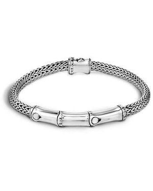 John Hardy Sterling 4Mm Bamboo Link Bracelet - Metallic