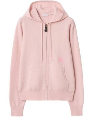 Burberry Ekd Knight Stamp Zip Hoodie - Pink