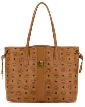 MCM Printed Canvas Medium Liz Shopping Bag - Brown