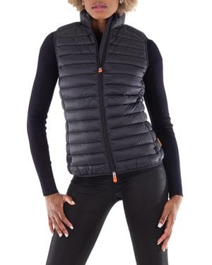 Save The Duck Ladies Charlotte Quilted Vest, Brand Size 0 - Blue