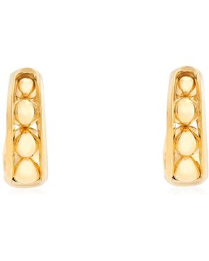 Burberry Tone Armour Sculptural Stud Earrings - Metallic