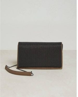 Brunello Cucinelli New Ice Leather Shoulder Bag - Black