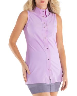 1017 ALYX 9SM Ladies Lilac Rea Sleeveless Shirt Dress - Purple