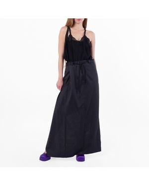 Balenciaga Patched V-Neck Slip Dress, Brand Size 34 (Us - Blue