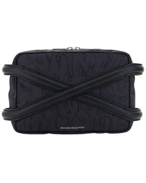 McQueen Harness Shoulder Bag - Blue