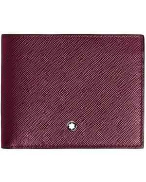 Montblanc Sartorial Compact Leather Wallet - Purple