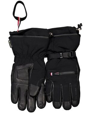 Moncler Adjustable Drawstring Padded Gloves - Black