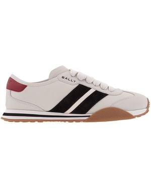 Bally Stewy Panelled Leather Trainers, Brand Size 36 Us - Grey