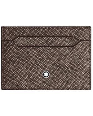 Montblanc Sartorial 5Cc Leather Card Holder - Metallic