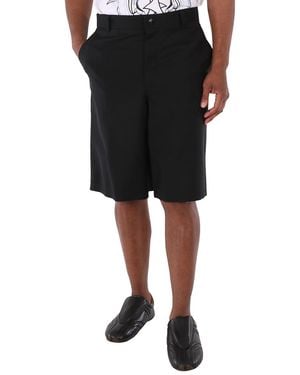 Burberry Cut-Out Detail Tailored Shorts, Brand Size 46 (Waist - Black