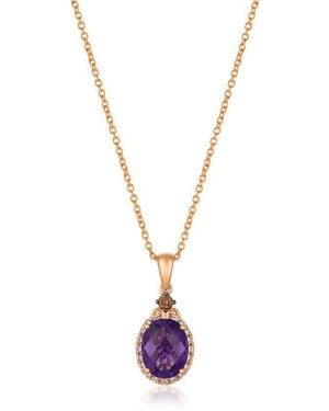 Le Vian Ladies Grape Amethyst Necklaces Set - Metallic