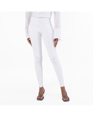Ferragamo Ferragamo Viscose Stretch Leggings - White