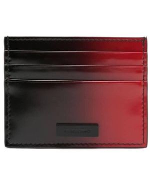 Ferragamo Ombre-Effect Leather Card Holder - Red
