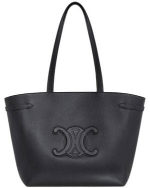 Celine Cabas Anais Cuir Triomphe Bag - Black