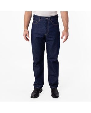 Maison Kitsuné Straight Cut Denim Jeans - Blue
