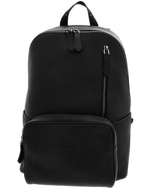 BVLGARI Calf Leather Backpack - Black