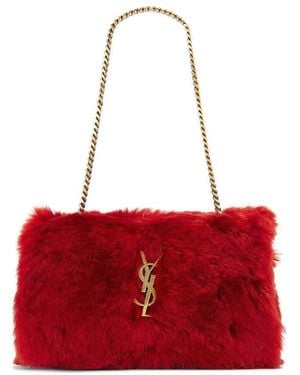 Saint Laurent Small Kate Reversible Chain Bag - Red