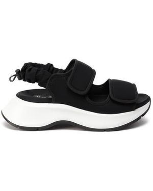 Hogan Chunky Touch-Strap Sandals - Black