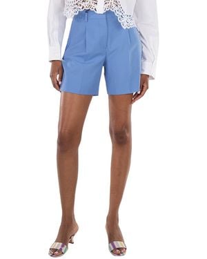 Burberry Cool Cornflower Lorie Tailored Shorts, Brand Size 8 (Us - Blue