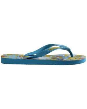 Havaianas Graphic Simpsons Print Rubber Flip Flop, Brand Size 45/46 Us Size M 13 - Blue
