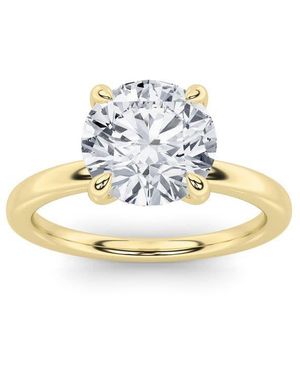 Mure And Co 1Ctw Round Shaped Lab Grown Diamond Classic Solitaire Ring - Metallic