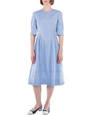 Marni Iris A-Line Midi Dress, Brand Size 42 Us Size 10 - Blue