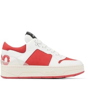 Jimmy Choo Eh/P Florent Low-Top Trainers, Brand Size 34.5 Us - Red