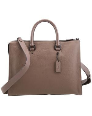 COACH Gotham Gotham Folio Detachable Strap Bag - Brown