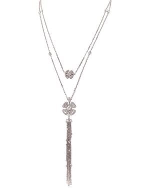 BVLGARI Fiorever 18K And Diamond Necklace - Metallic