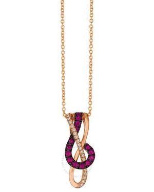 Le Vian Ladies Passion Ruby Pendant - White