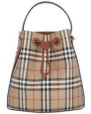Burberry Small Bucket Bag Tb - Brown