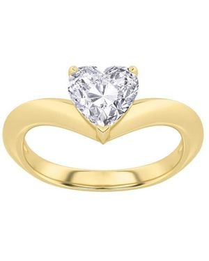 Mure And Co 1Ctw Heart Shaped Lab Grown Diamond (F/Vs) Heart Shaped Ring - Metallic