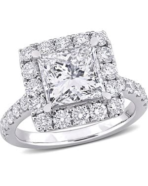 Created Forever Ladies 14K 3 Ct Princess Cut Diamond Engagement Ring - White