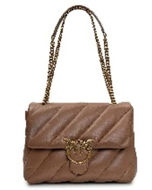 Pinko Love Puff Shoulder Bag - Brown