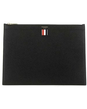 Thom Browne Medium Document Holder - Black
